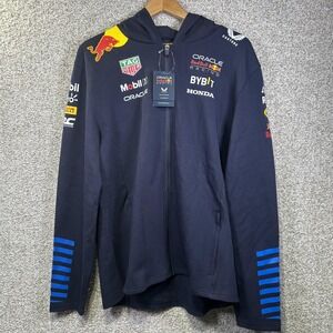 Oracle Red Bull Racing Sweatshirt Mens XL Blue Formula 1 Castore Full Zip Hoodie